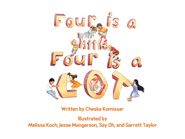 Four is a little, Four is a LOT, a party favor for four year olds