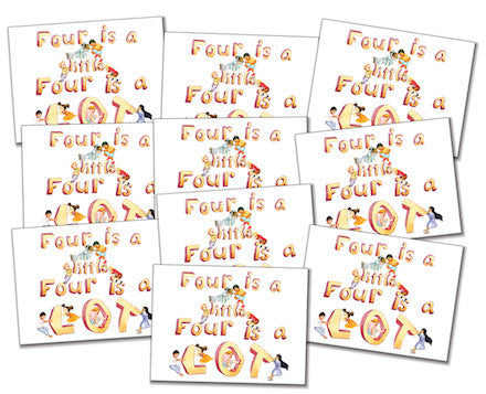 Four is a little, Four is a LOT, Ten Pack of Paperbacks